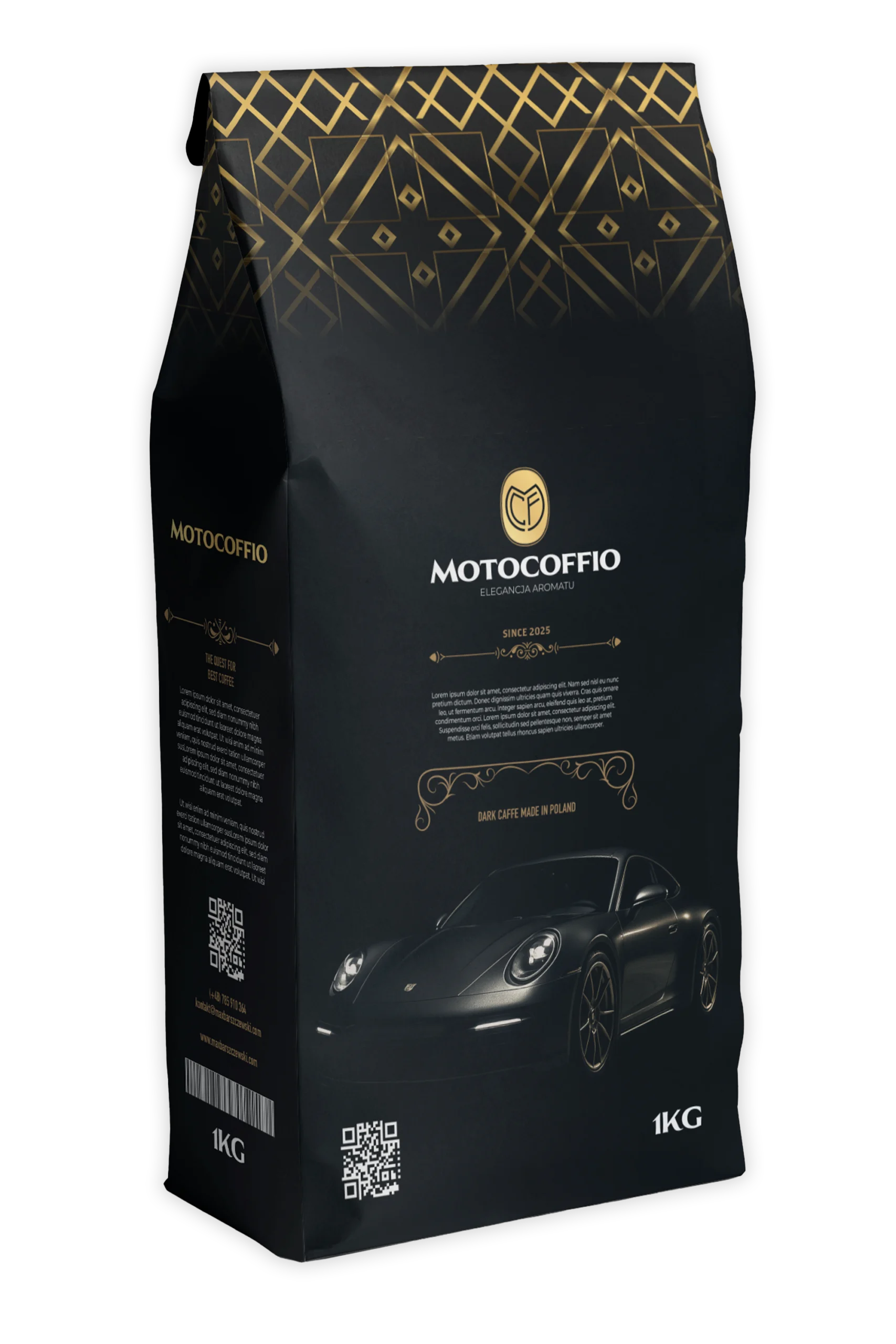 Opakowanie motoryzacyjne kawy